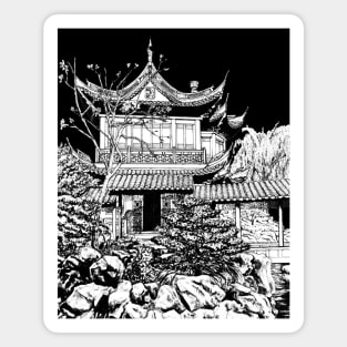 Chinese temple nankin ink Magnet